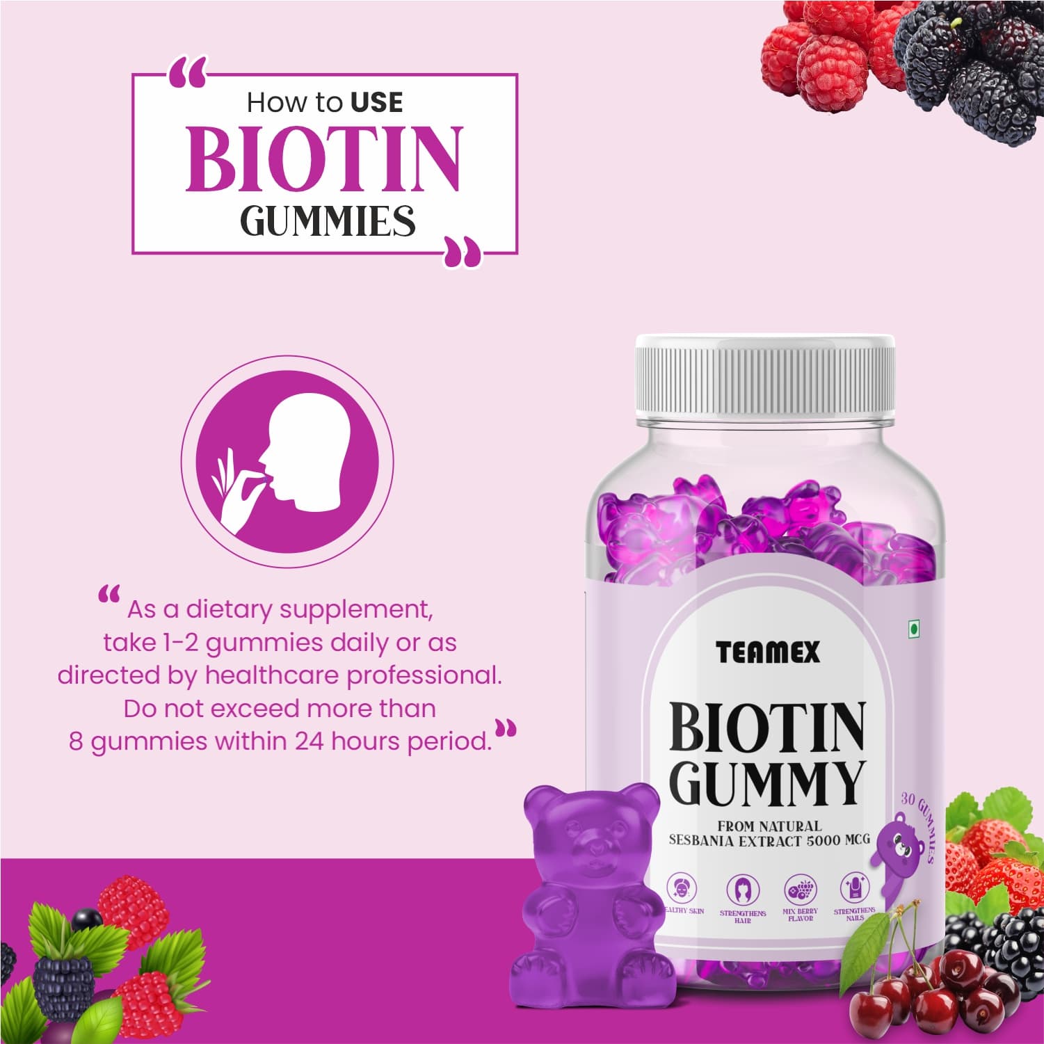 Biotin Hair, Skin & Nails Wellness 4