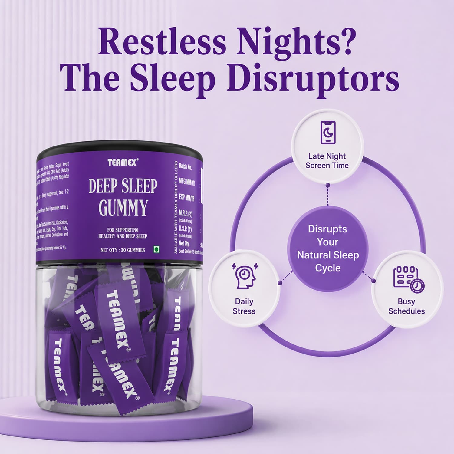 Deep Sleep Rest & Relaxation Gummies 3