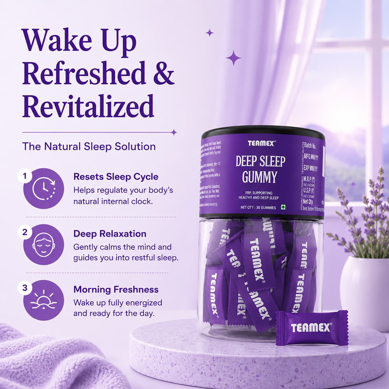 Deep Sleep Rest & Relaxation Gummies 4